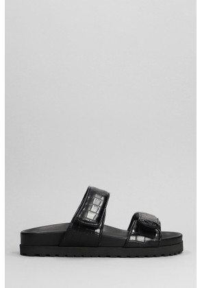 Gia Borghini Perni 11 Flats In Black Leather