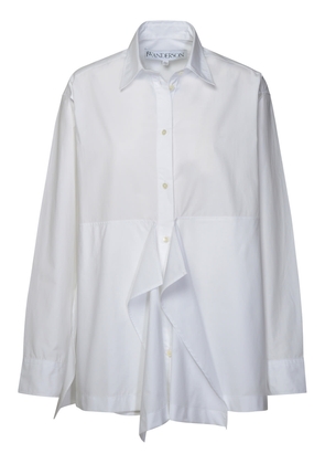J.w. Anderson Peplum White Cotton Shirt