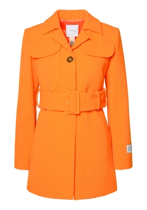 Patou Orange Virgin Wool Coat