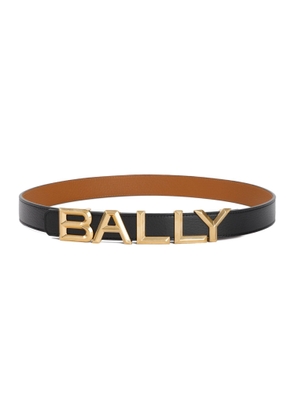 Bally Logo Plaque Buckled Belt