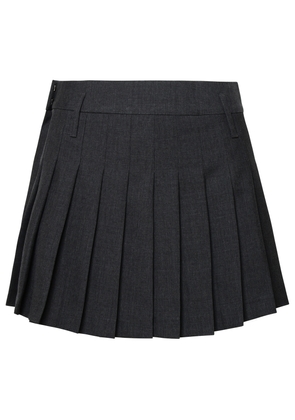 Ambush Grey Virgin Wool Skirt