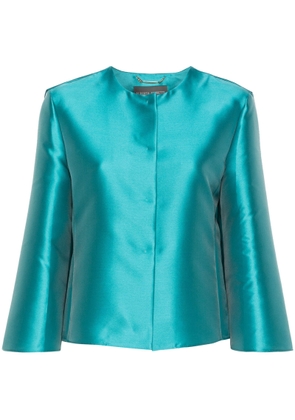 Alberta Ferretti Mikado Turquoise Jacket