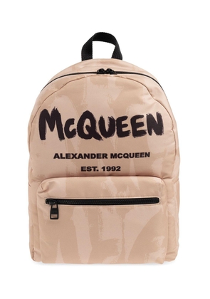 Alexander Mcqueen Graffiti-Logo Metropolitan Backpack