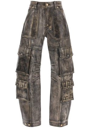 Golden Goose Irin Cargo Pants In Vintage-Effect Nappa Leather