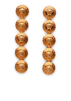 Versace Tribute Medusa Gold Metal Pendant Earrings