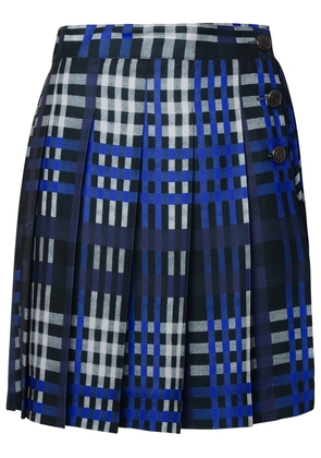 Msgm Two-Tone Polyester Skirt