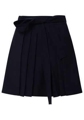 Kenzo Navy Virgin Wool Miniskirt