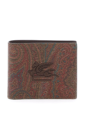 Etro Paisley Bifold Wallet With Pegaso Logo