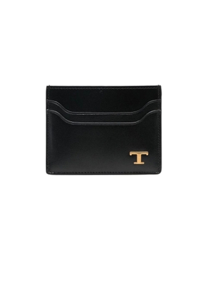 Tod's Card Holder In Black Leather