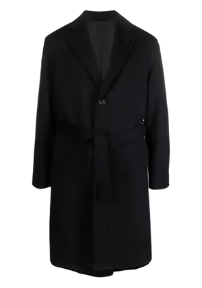 Lardini Dark Blue Wool Coat