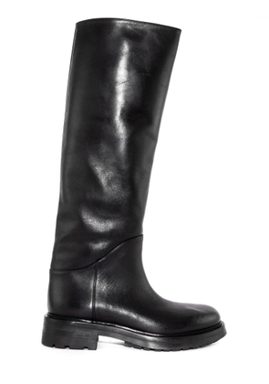 Elena Iachi Black Leather High Boots