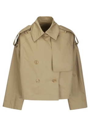 Juun.j Cropped Trench Coat