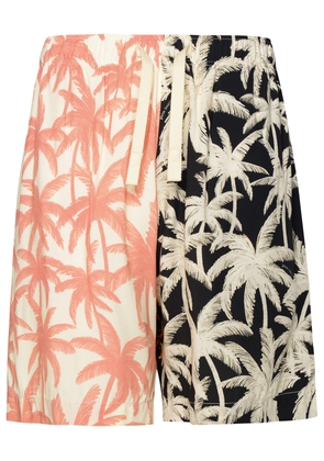 Palm Angels Multicolor Viscose Bermuda Shorts