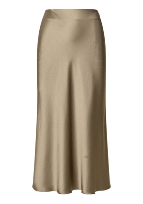 Nanushka Razi Skirt In Brown Acetate Blend