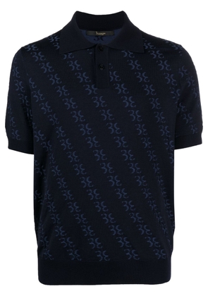 Billionaire merino-blend polo shirt - Blue