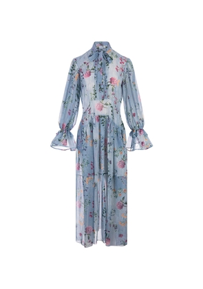 Ermanno Scervino Floral Print Shirt Dress