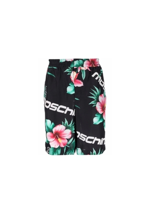 Moschino Floral Print Silk Shorts