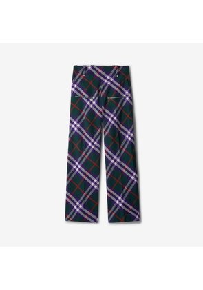 Burberry Check Wool Trousers