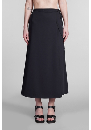 Lemaire Skirt In Black Wool