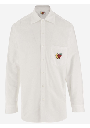 Sky High Farm Cotton Poplin Shirt With Logo