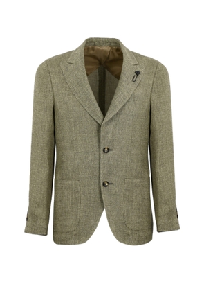 Lardini Single-Breasted Linen Jacket