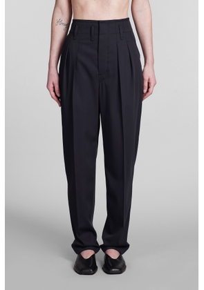 Lemaire Pants In Black Wool