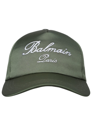 Balmain Green Polyester Hat