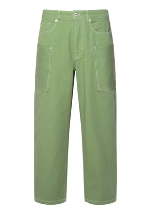 Kenzo Green Cotton Pants
