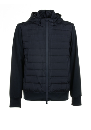People Of Shibuya Blue Quilted Jacket With Zip
