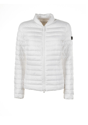 Peuterey White Quilted Down Jacket With Zip