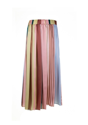 Weekend Max Mara Multicolored Pleated Skirt