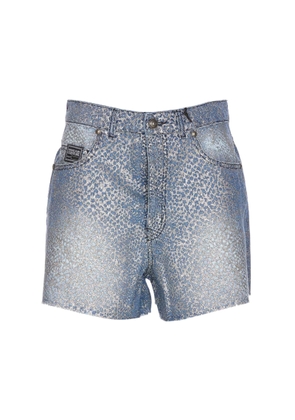 Versace Jeans Couture Glitter Animalier Shorts