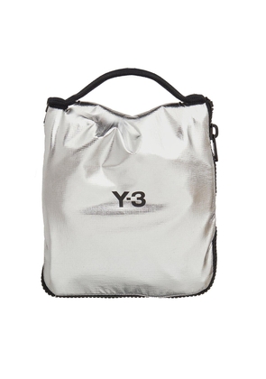 Y-3 Logo Printed Zip-Around Packable Tote Bag
