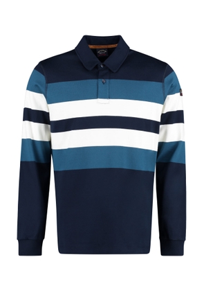 Paul & shark Striped Cotton Polo Shirt