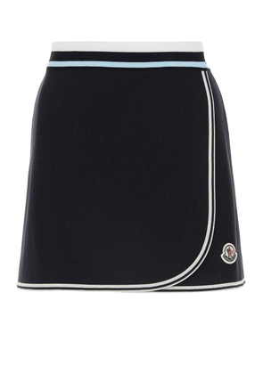 Moncler A-Line Logo Patch Tennis Skirt