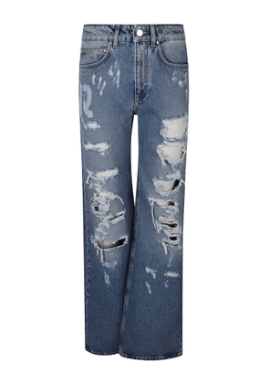 Paco Rabanne Distressed Straight Jeans
