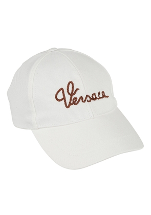Versace Logo Embroidered Baseball Cap