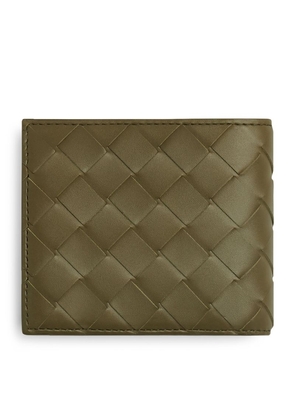 Bottega Veneta Leather Intrecciato Bifold Wallet