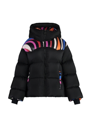 Pucci Hooded Nylon Down Jacket