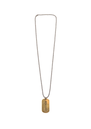 Palm Angels Necklace With Military Plate
