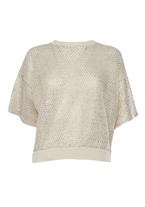 Peserico Gold Tricot Sweater