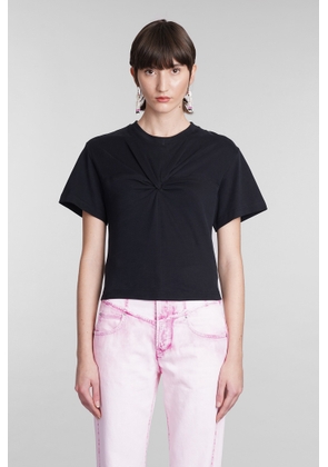 Isabel Marant Zuria T-Shirt In Black Cotton