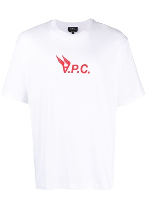 A.P.C. Hermance logo-print cotton T-shirt - White