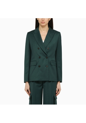 Amiri Forest Green Double-Breasted Jacket In Wool