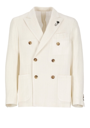 Lardini Double Breasted Cotton Jacket