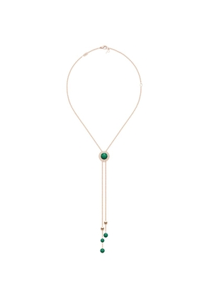 Piaget Rose Gold, Diamond And Malachite Possession Pendant Necklace