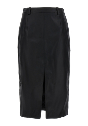 Saint Laurent Shiny Gabardine Skirt
