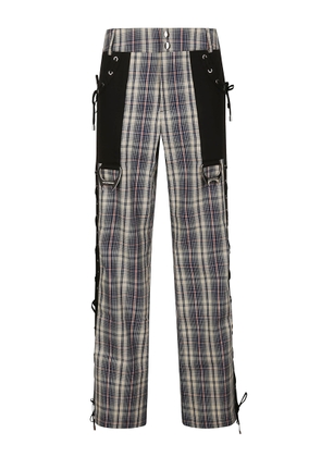 Chopova Lowena Collage Tartan Trousers