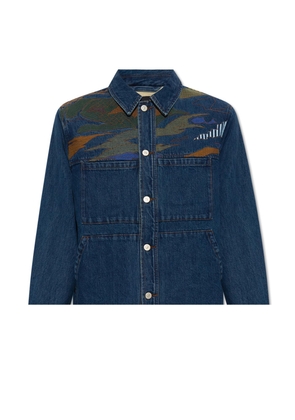 Ps By Paul Smith Ps Paul Smith Embroidered Denim Jacket