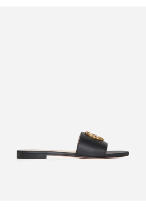 Bally Ghis Leather Flat Sandals